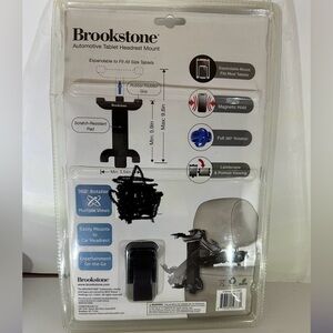 Brookstone automotive headrest tablet holder NIB